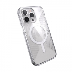 Speck Presidio Perfect-Clear with Grips + MagSafe - Etui iPhone 13 Pro z powłoką MICROBAN (Clear)-3372248