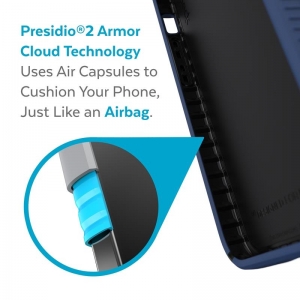 Speck Presidio2 Grip - Etui iPhone 13 Pro Max z powłoką MICROBAN (Coastal Blue/Black)-3372288