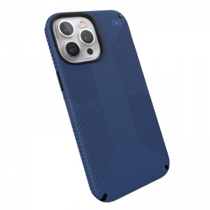 Speck Presidio2 Grip - Etui iPhone 13 Pro Max z powłoką MICROBAN (Coastal Blue/Black)-3372293