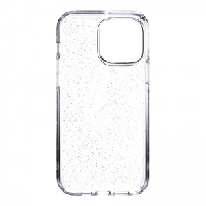 Speck Presidio Perfect-Clear with Glitter - Etui iPhone 13 Pro Max z powłoką MICROBAN (Clear/Platinum Glitter)-3372382