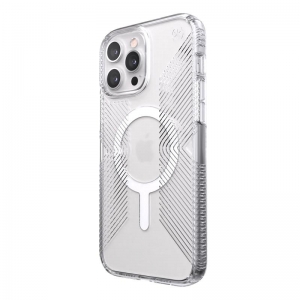 Speck Presidio Perfect-Clear with Grips + MagSafe - Etui iPhone 13 Pro Max z powłoką MICROBAN (Clear)-3372488