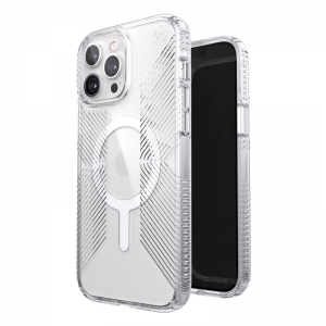 Speck Presidio Perfect-Clear with Grips + MagSafe - Etui iPhone 13 Pro Max z powłoką MICROBAN (Clear)-3372494