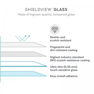 Speck Shieldview Glass - Hartowane szkło ochronne iPhone 13 Pro Max z powłoką MICROBAN-3372525