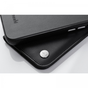 Moshi Overture - Etui 3w1 z klapką iPhone 13 Pro (antybakteryjne NanoShield™) (Jet Black)-3373174
