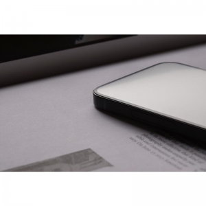Moshi iVisor AG - Matowa folia ochronna na ekran iPhone 13 Pro Max (czarna ramka)-3373281