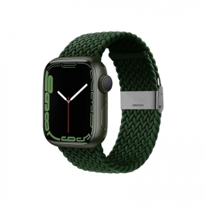 Crong Wave Band – Pleciony pasek do Apple Watch 38/40/41 mm (zielony)-3377790