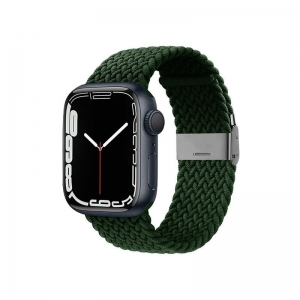 Crong Wave Band – Pleciony pasek do Apple Watch 38/40/41 mm (zielony)-3377792