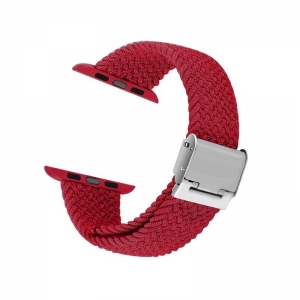 Crong Wave Band – Pleciony pasek do Apple Watch 38/40/41 mm (czerwony)-3377804
