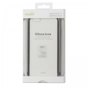 Moshi iGlaze Luxe - Etui z aluminiową ramką iPhone 6s Plus / iPhone 6 Plus (Titanium Grey)-341972