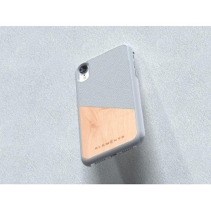 Nordic Elements Original Hel - Etui iPhone XR z prawdziwym drewnem klonowym (Light Grey)-354923