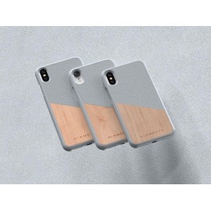 Nordic Elements Original Hel - Etui iPhone XR z prawdziwym drewnem klonowym (Light Grey)-354926