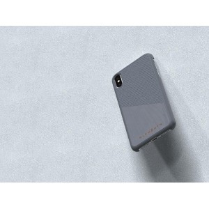 Nordic Elements Original Hel - Etui iPhone Xs Max z prawdziwym drewnem klonowym (Mid Grey)-354998
