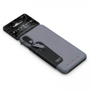 Nordic Elements Original Gefion - Etui iPhone XR z prawdziwym drewnem klonowym (Mid Grey)-355116