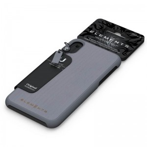 Nordic Elements Original Gefion - Etui iPhone XR z prawdziwym drewnem klonowym (Mid Grey)-355117