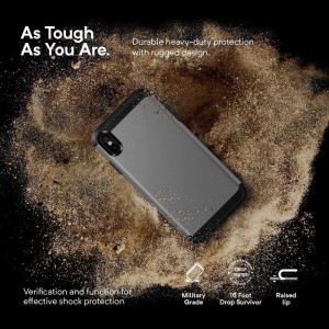 Caseology Legion Case - Etui iPhone Xs Max (Silver)-356057