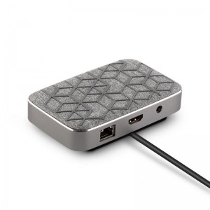 Moshi Symbus USB-C Dock with Wireless Charging - Uniwersalna Stacja Bezprzewodowa USB-C z zasilaniem indukcyjnym (Gray)-356698