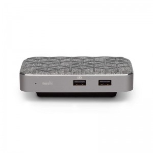 Moshi Symbus USB-C Dock with Wireless Charging - Uniwersalna Stacja Bezprzewodowa USB-C z zasilaniem indukcyjnym (Gray)-356699