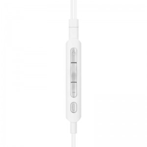 Moshi Mythro C - Aluminiowe słuchawki dokanałowe USB-C z mikrofonem (Jet Silver)-360434