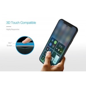 Just Mobile Xkin 3D Tempered Glass Screen Protector - Szkło ochronne hartowane iPhone Xs Max (Transparent/ Black)-360571