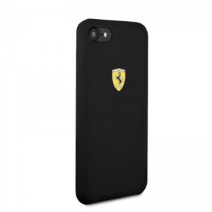 Ferrari Silicone Hard Case - Etui iPhone 8 / 7 (czarny)-361965