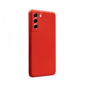 Crong Color Cover - Etui Samsung Galaxy S21 FE (czerwony)-3709957