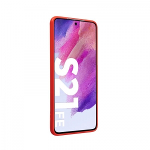 Crong Color Cover - Etui Samsung Galaxy S21 FE (czerwony)-3709958