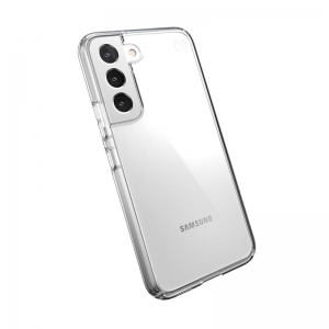 Speck Presidio Perfect-Clear - Etui Samsung Galaxy S22 z powłoką MICROBAN (Clear/Clear)-3715589