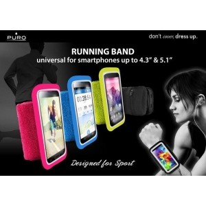 PURO Running Band - Uniwersalna frotka do biegania do smartfonów max 4.3