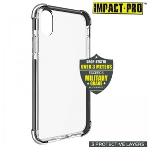 PURO Impact Pro Hard Shield - Etui iPhone XR (czarny)-432881