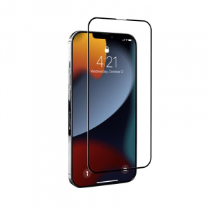 Crong 7D Nano Flexible Glass - Niepękające szkło hybrydowe 9H na cały ekran iPhone 14 Plus / iPhone 13 Pro Max-4356506