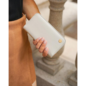 Moshi Overture MagSafe - Skórzane etui 3w1 z klapką iPhone 14 Plus (Serene Gray)-4370609