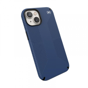 Speck Presidio2 Grip + MagSafe - Etui iPhone 14 / iPhone 13 z powłoką MICROBAN (Coastal Blue / Black / White)-4370933