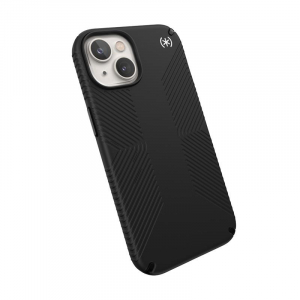Speck Presidio2 Grip + MagSafe - Etui iPhone 14 / iPhone 13 z powłoką MICROBAN (Black / Black / White)-4370957