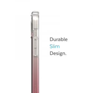 Speck Presidio Perfect-Clear + Ombre - Etui iPhone 14 / iPhone 13 z powłoką MICROBAN (Clear / Vintage Rose Fade)-4371035