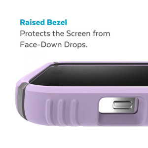 Speck Presidio2 Grip - Etui iPhone 14 Pro Max z powłoką MICROBAN (Spring Purple / Cloudygrey / White)-4371215