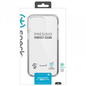 Speck Presidio Perfect-Clear - Etui iPhone 14 Pro Max z powłoką MICROBAN (Clear)-4371286