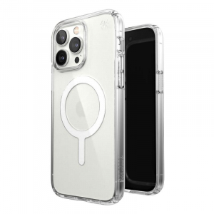 Speck Presidio Perfect-Clear + MagSafe - Etui iPhone 14 Pro Max z powłoką MICROBAN (Clear)-4371295