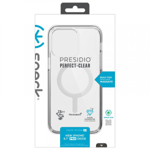 Speck Presidio Perfect-Clear + MagSafe - Etui iPhone 14 Pro Max z powłoką MICROBAN (Clear)-4371299