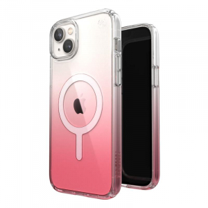 Speck Presidio Perfect-Clear + Ombre + MagSafe - Etui iPhone 14 Plus z powłoką MICROBAN (Clear / Vintage Rose Fade)-4371633