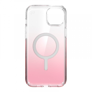Speck Presidio Perfect-Clear + Ombre + MagSafe - Etui iPhone 14 Plus z powłoką MICROBAN (Clear / Vintage Rose Fade)-4371635
