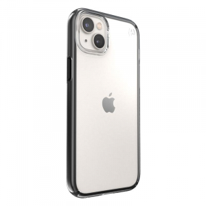 Speck Presidio Perfect-Clear with Impact Geometry - Etui iPhone 14 Plus z powłoką MICROBAN (Clear / Black)-4371642