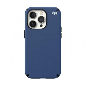Speck Presidio2 Pro - Etui iPhone 14 Pro z powłoką MICROBAN (Coastal Blue / Black / White)-4371730