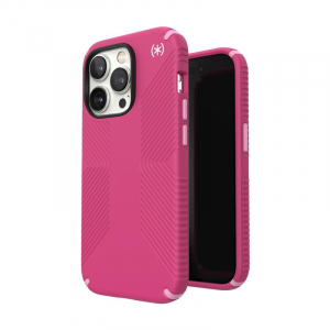 Speck Presidio2 Grip - Etui iPhone 14 Pro z powłoką MICROBAN (Digitalpink / Blossompink / White)-4371789