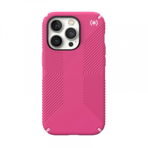 Speck Presidio2 Grip - Etui iPhone 14 Pro z powłoką MICROBAN (Digitalpink / Blossompink / White)-4371795