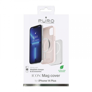 PURO ICON MAG - Etui iPhone 14 Plus MagSafe (Dusty Pink)-4372104