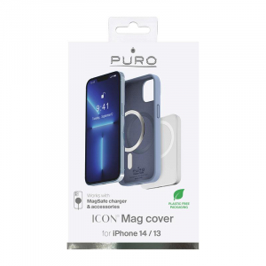PURO ICON MAG - Etui iPhone 14 / 13 MagSafe (Sierra Blue)-4372128