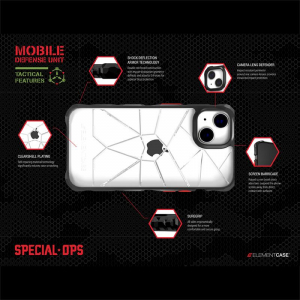 Element Case Special Ops X5 - Pancerne etui iPhone 14 Pro Max (Mil-Spec Drop Protection) (Smoke/Black)-4372752