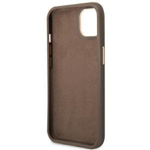 Guess 4G Metal Camera Outline Case – Etui iPhone 14 (Brązowy)-4373442