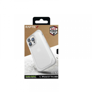 X-Doria Raptic Slim - Biodegradowalne etui iPhone 14 Pro (Clear)-4373666