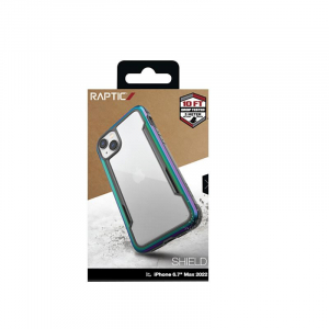 X-Doria Raptic Shield - Etui aluminiowe iPhone 14 Plus (Drop-Tested 3m) (Iridescent)-4373957